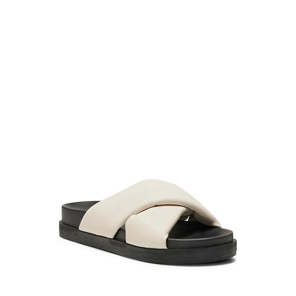 Women's Minnie Cross Padded Slide Sandals