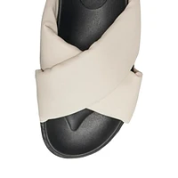 Women's Minnie Cross Padded Slide Sandals