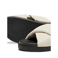 Women's Minnie Cross Padded Slide Sandals