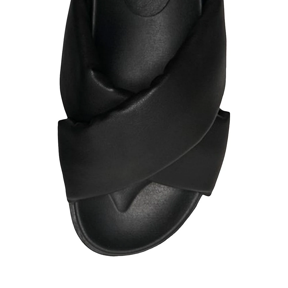 Women's Minnie Cross Padded Slide Sandals
