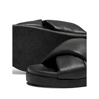 Women's Minnie Cross Padded Slide Sandals