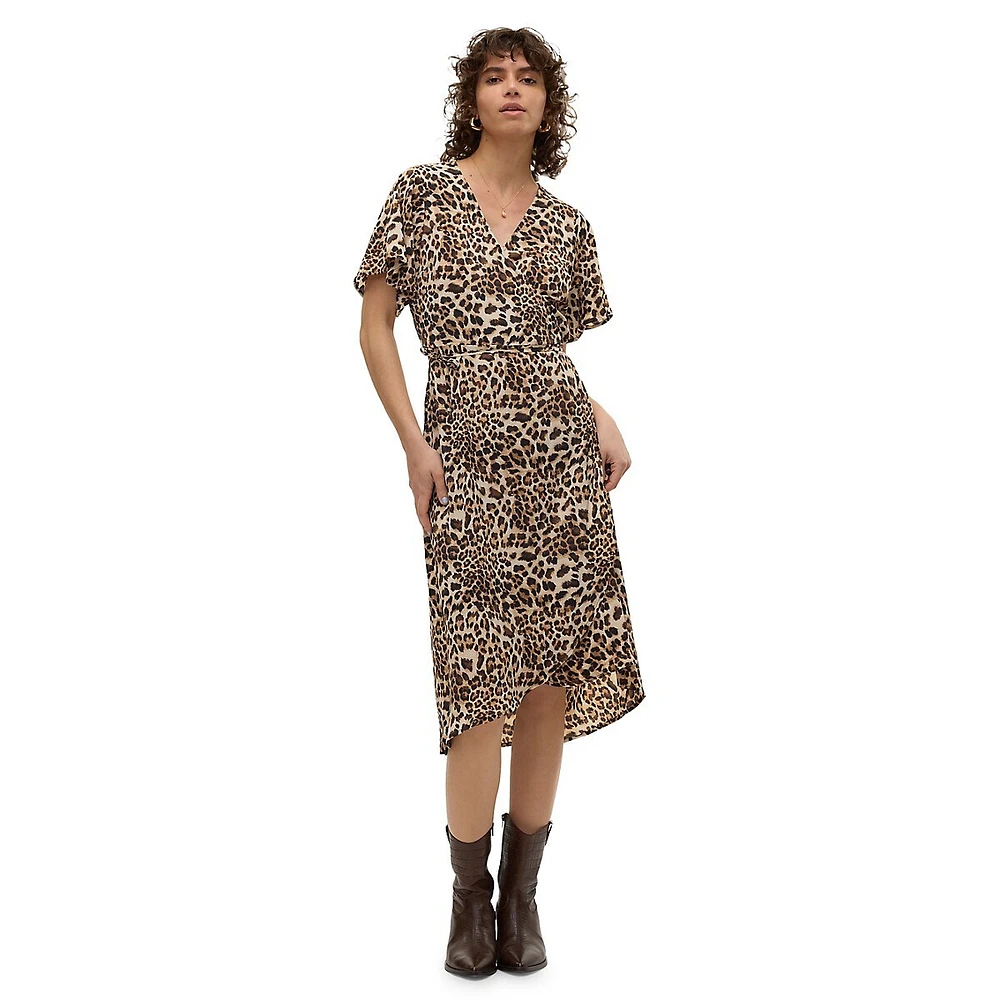 Saki Midi Wrap Dress