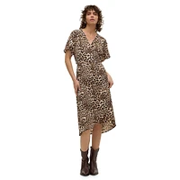 Saki Midi Wrap Dress