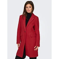 Valeria Bouclé Single-Button Coat