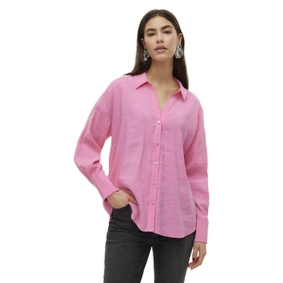 Queeny Satin Oversized Shirt