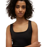 Squareneck Two-Way Stretch Tank Top