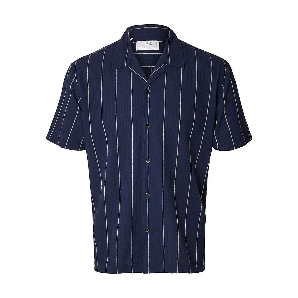 Textured Organic Cotton Resort Shirt