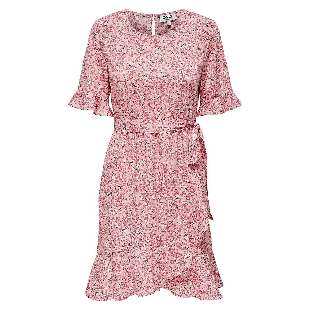 Floral Wrap Dress