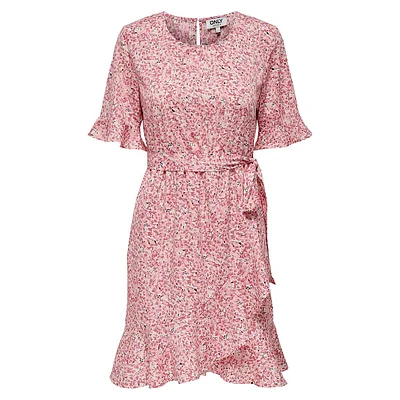 Floral Wrap Dress