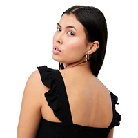 Robe midi smockée Luna