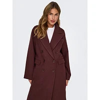 Oversized Double-Breasted Long Coat