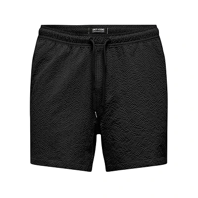 Ted Seersucker Swim Shorts