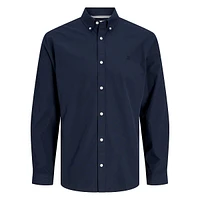 Comfort-Fit Poplin Button-Down Shirt