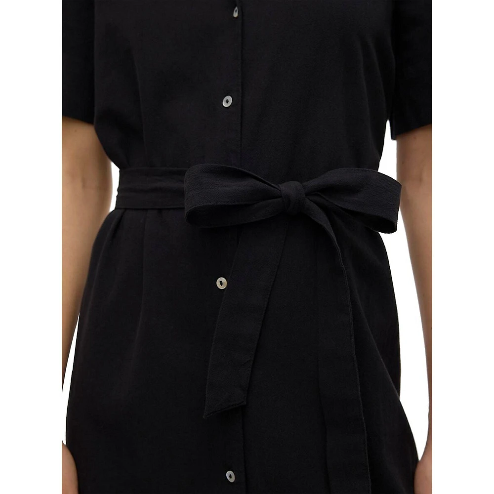 Hart Tied Maxi Shirt Dress