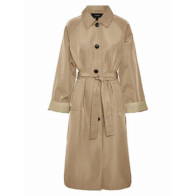 Salviesofia Knee-Length Trench Coat