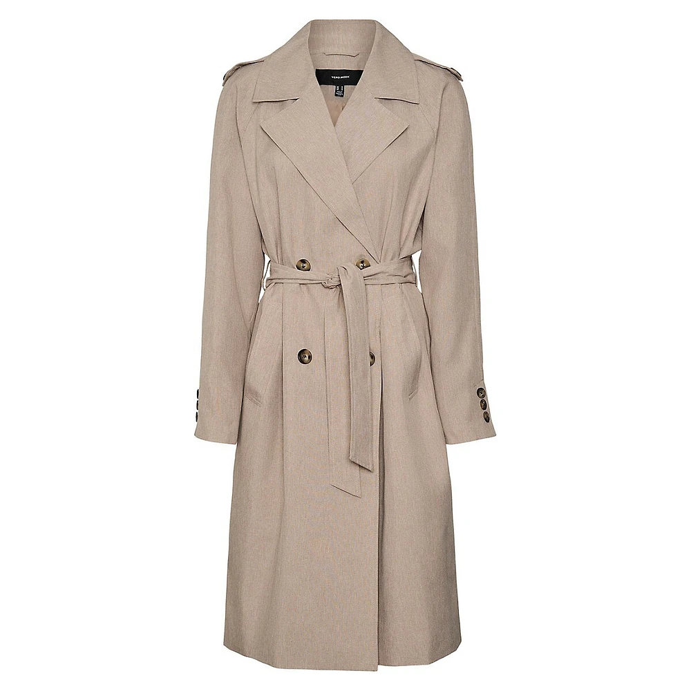 Siri Double-Breasted Trench Coat
