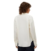 Gigi Lace-Detailed Poplin Shirt