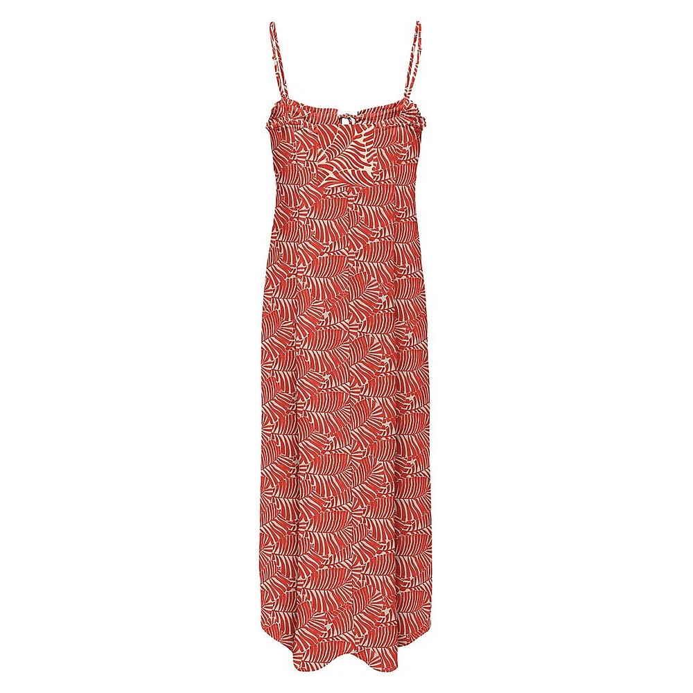 Palm Spring Sleeveless Midi Dress