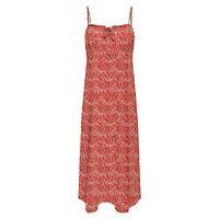 Palm Spring Sleeveless Midi Dress