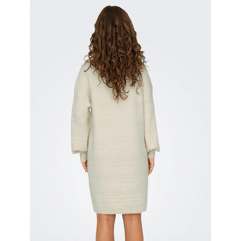 Mock-Neck Sweater Dress