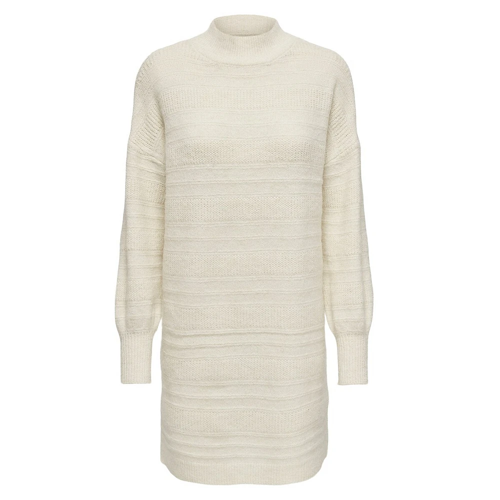 Mock-Neck Sweater Dress