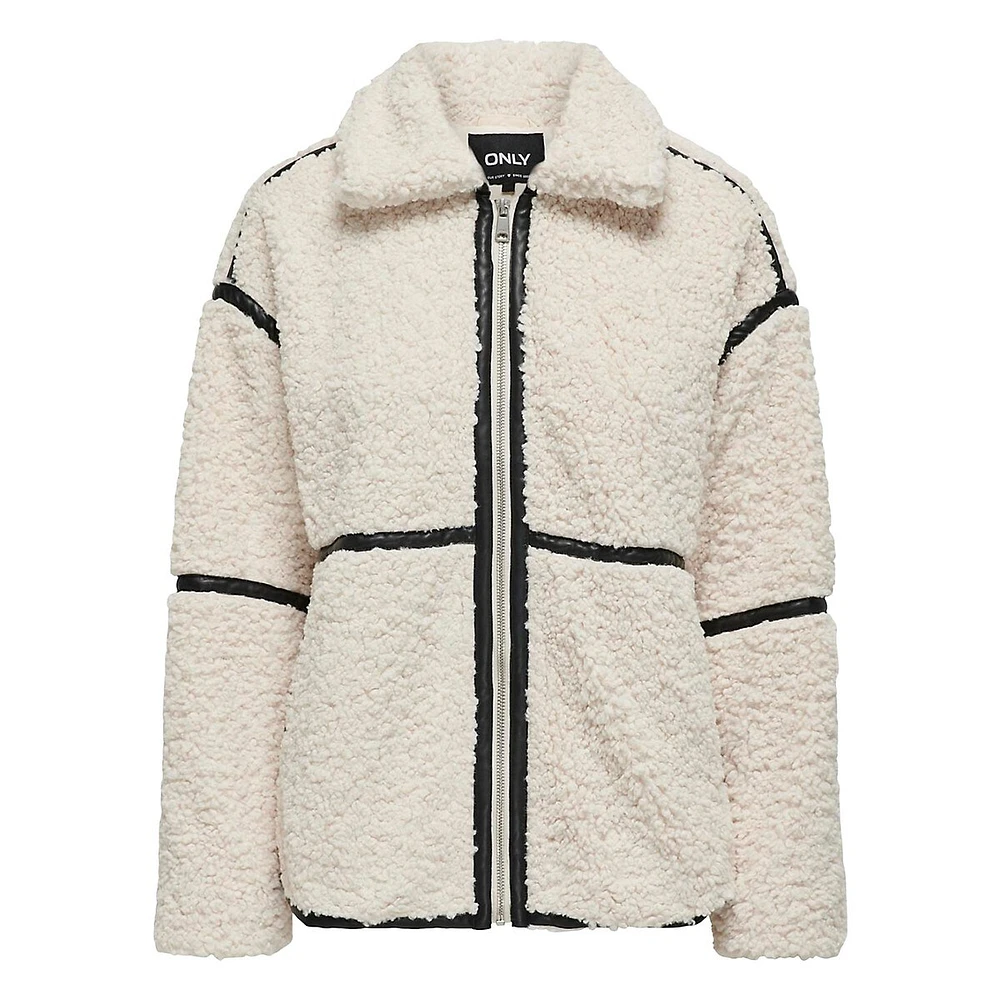 Paris Teddy Zip-Up Jacket