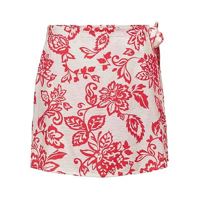 Kiera Side-Tie Floral Skort