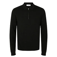 Berg Zip-Neck Long-Sleeve Polo Pullover