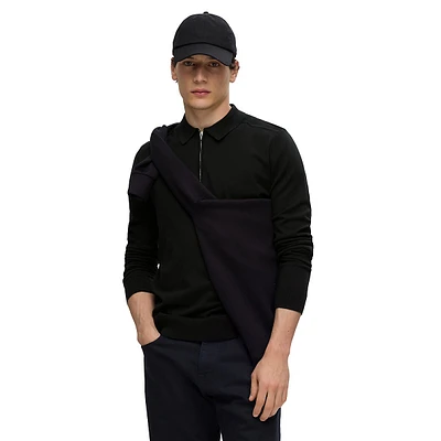 Berg Zip-Neck Long-Sleeve Polo Pullover