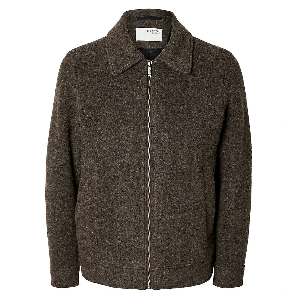 Konrad Wool-Blend Zip Jacket