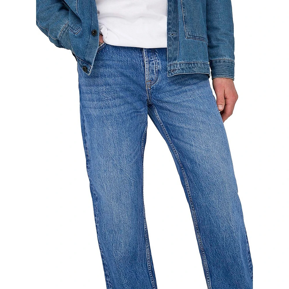 Edge Bromo Mid-Rise Straight-Leg Jeans