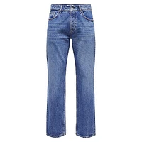 Edge Bromo Mid-Rise Straight-Leg Jeans