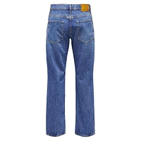 Edge Bromo Mid-Rise Straight-Leg Jeans