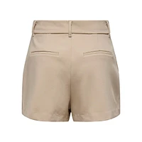 High-Waist Pleated Shorts