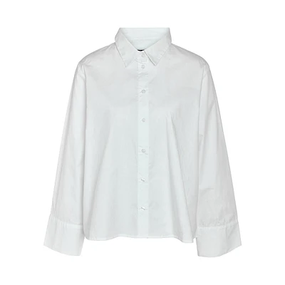Grid Wide-Sleeve Shirt