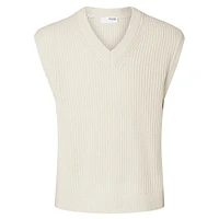 Land Relaxed-Fit Rib-Knit Vest