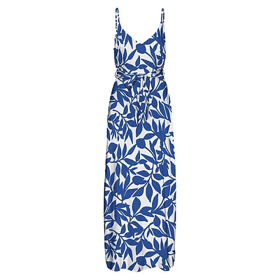 Easy Joy Print Sleeveless Maxi Dress
