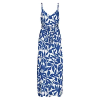 Easy Joy Print Sleeveless Maxi Dress