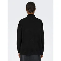 Gabriel Drop-Shoulder Mockneck Sweater