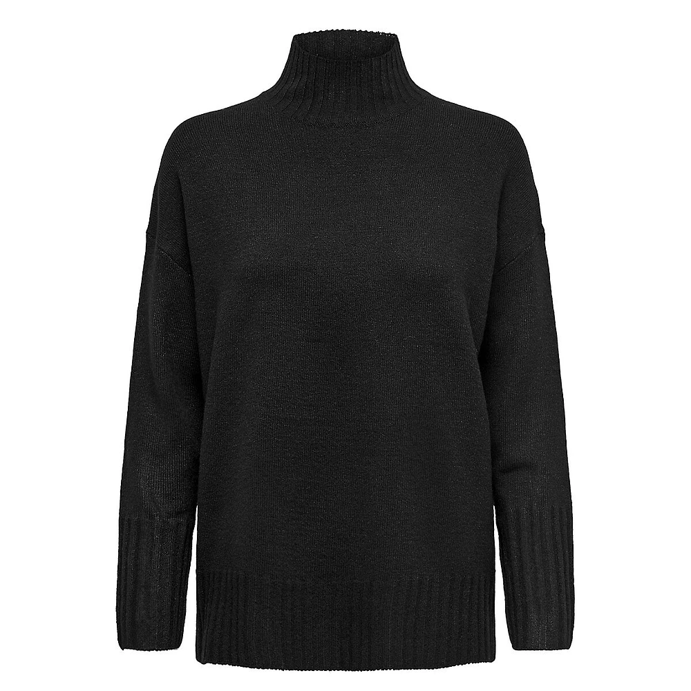 Gabriel Drop-Shoulder Mockneck Sweater