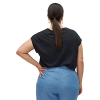 Plus Eyelet-Detailed Organic Cotton T-Shirt