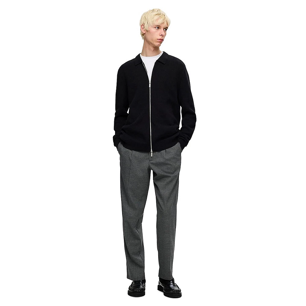 Leroy Pleated Tapered-Leg Pants