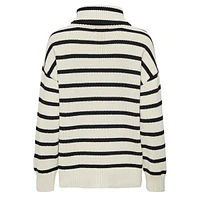 Striped Turtleneck Sweater