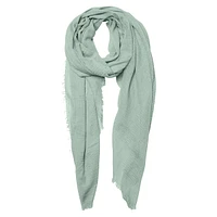 Textured Raw-Edge Scarf