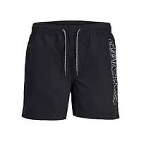 Double-Logo Drawstring Swim Shorts