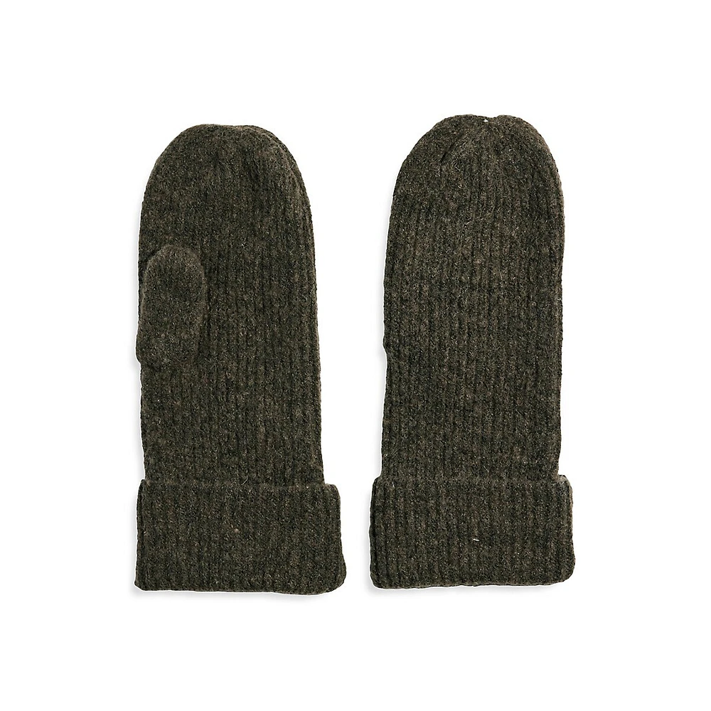 Women's Moella Ribbed-Knit Mittens