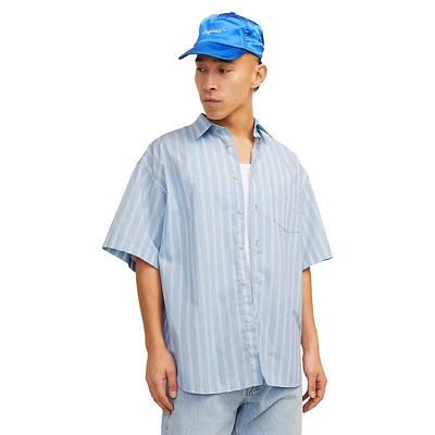 Bill Oversized Short-Sleeve Poplin Shirt