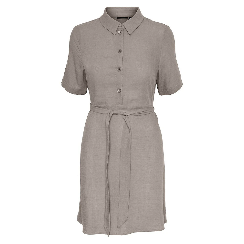 Maddie Belted Shirt Dress