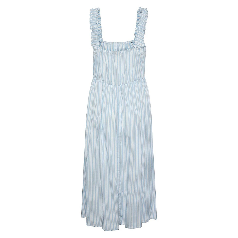 Robe midi rayée Alvina