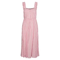 Alvina Striped Midi Dress